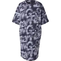 G-Star Sprayed Letters Loose Short Sleeve Dress Bleu S Femme