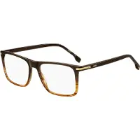 HUGO BOSS Lunettes de Vue BOSS 1754 54/17/145 Brown shaded horn Acetate frames MAN BOSS 1754