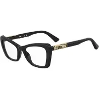 Moschino Lunettes de Vue MOS649 52/19/140 Black gold Acetate frames WOMAN MOS649