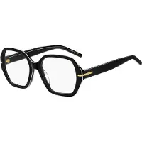 BOSS Monture optique en acétate noir avec finitions blanches