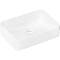 Hansgrohe lavabo à poser Xuniva Q 550x400mm, sans trou pour robinet/tropplein, blanc (400 mm, 550 mm)
