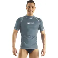 Seac Sub T-sun Short Sleeve Rash Guard Gris XL Homme