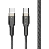 FIXED Câble USB-C vers USB-C, 100W 0,5m, Braided Cable, noir