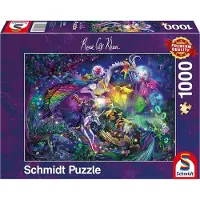 Schmidt Spiele Sommernachtszirkus, Rose Cat Khan, puzzle pour adultes, puzzle, à partir de 12 ans, 1000 pièces, 57586