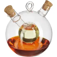 Relaxdays Bouteille huile et vinaigre, 2 en 1 (375 ml)