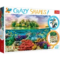 Trefl PUZZLE CUBES 600 Formes Folles Île Tropicale 11113 11113