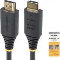 StarTech.com Câble Premium Certified HDMI Cable 1m (1 m), Câble vidéo, Noir