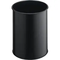 Durable Corbeille à papier Atlanta, 15 l, noire, Poubelle, Noir