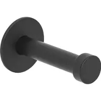 Alles im griff Crochet pour manteaux Pirwa 1 avec plaque ø 30 mm, profondeur 52 mm, acier noir mat