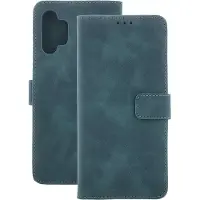 OEM Étui en velours pour Xiaomi Redmi Note 13 4G vert foncé (Xiaomi Redmi Note 13 4G), Coque pour téléphone portable, Vert