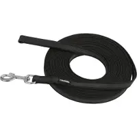 Kerbl Laisse pour chiens 10 m Caoutchouc Noir 81045