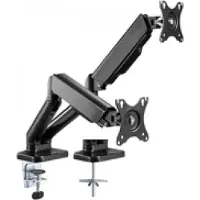 Techly Ica-lcd 462b Double Monitor Stand Argenté