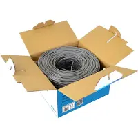 Pni Câble réseau RJ45 UTP Cat5e, 305 m, gris Gris, taille unique