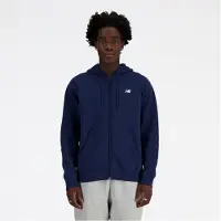 New Balance Veste de survêtement 'Essentials' bleu foncé / blanc