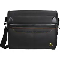 Exacompta Sacoche pour ordinateur portable Exactive, pour ordinateurs portables jusqu'à 14", documents jusqu'à DIN A4, L 380 x P 100 x H 305 mm, polyester, noir