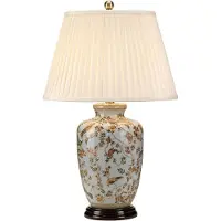 Elstead Lighting Gold Birds Lampe de table E27 Or Crème, Made in UK (E27)