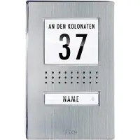 M-E MODERN-ELECTRONICS Interphone-portier filaire Unité extérieure ADV 110.1 EG 1 maison familiale inox (ADV 110.1 EG)