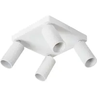 Lucide Emplacement de plafond monté en surface Clubs Blanc à 4 lumières