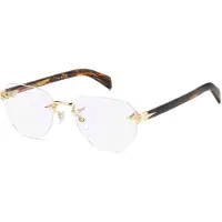 David Beckham Lunettes de Vue DB 7145 54/20/145 Gold brown horn Metal frames MAN DB 7145