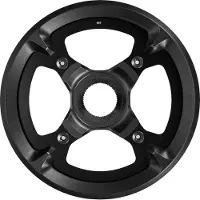 Shimano Steps E8000 Cre80 50 Mm With Double Chain Guard E-bike Chainring Noir 44t