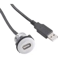 TRU COMPONENTS Adaptateur 1457894 1 x USB A femelle vers 1 x USB A mâle avec éclairage 1 pc(s)