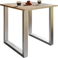 VCM - Table à manger en bois Table de cuisine Xona U 80x80 H. 76 x B. 80 x T. 80 cm