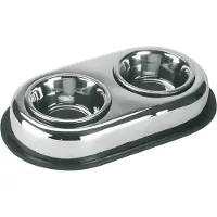 Kerbl Gamelle Inox Duo 450 Ml Mixte Argenté