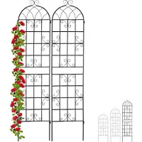 Relaxdays Treillis de jardin, lot de 2 (1.50 cm, 52 cm)