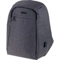 Lightpak 46153 Rucksack SAFEPAK - Sicherheitsrucksack mit Laptopfach, grau