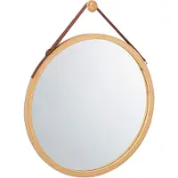 Relaxdays Miroir à accrocher rond cadre (45 cm)