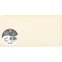 Pollen Clairefontaine Pollen - Crème - 106 x 213 mm - 210 g/m² - 25 carte(s) papier à pliage en deux