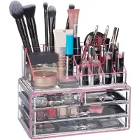 Relaxdays Organisateur cosmétiques 4 tiroirs