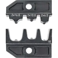 Knipex 97 49 18 - Matrice de sertissage pour embouts de câble jumelés