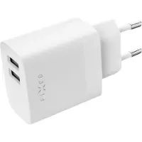 FIXED Chargeur réseau avec sortie 2xUSB, 17W Smart Rapid Charge, blanc