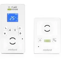 Miniland Luxe Baby Monitor Blanc One Size / EU Plug 220V Enfants
