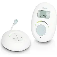 Alecto DECT Babyphone mit Full Eco-Modus und Display weiss/bla