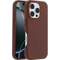 Otterbox Symmetry Apple iPhone 16 Pro Back Cover avec Aimant MagSafe Cuir Brun
