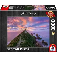 Schmidt Spiele Nugget Point Lighthouse, The Catlins, South Island - New Zealand - 3000 Teile Puzzle ; 59348