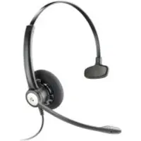 Poly Entera HW111N (Filaire, USB-A), Casque micro de bureau, Noir