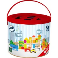 Small Foot Blocs de construction en bois Zoo