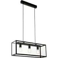Eglo Lampe à suspendre Charterhouse Noir 49393