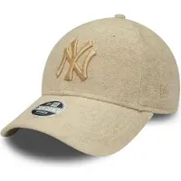 New Era - Casquette 9forty New York Yankees Towelling Crème - Femme - Beige