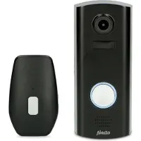 Alecto DVC600IP - Sonnette de porte sans fil avec caméra - noir
