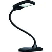 Hansa Lampe de bureau LED Twist, 300 lumens, bras flexible, durée de vie 30 000 heures, noir