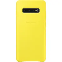 Samsung Cover Leather Galaxy S10 Plus Jaune