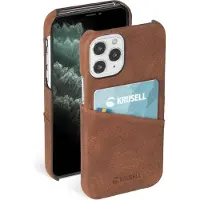 Krusell Sunne CardCover Apple iPhone 12 mini vintage cognac (62154) (Apple iPhone 12 mini), Coque pour téléphone portable, Marron