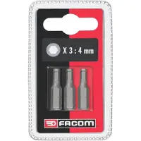 Facom EH10 - Jeux de 3 embouts standards série 1 pour vis 6 pans creux métriques EH103.J3