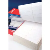 APLI Etiquettes - Blanche - Pour imprimantes matricielles et laser - 88,9x36 -