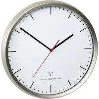 TFA 60.3521.02 Wall Alarm Clock Argenté One Size / EU Plug 220V