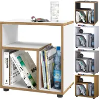 VCM Table d'appoint en bois | Table basse simple | Dimensions H. 55 x W. 50 x D. 30 cm | Table de chevet | Table basse - Zeito